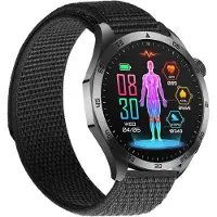 Knauermann Montre connectée avec ECG, analyse santé complète, téléphonie et fonction SOS