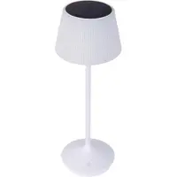 Näve Lampe de table LED blanche, variateur tactile, batterie, H 38 cm