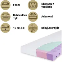 Baby Matex Matelas orthopédique aéro-blanc (120 x 60 cm)