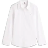Tommy Hilfiger Ess Poplin Regular Fit Long Sleeve Shirt Blanc 36 Femme