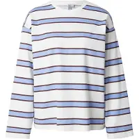 Pieces T-shirt 'PCMila' bleu ciel / bleu clair / aubergine / blanc