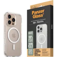 PanzerGlass HardCase (Apple iPhone 16 Pro), Coque pour téléphone portable, Transparent, Blanc