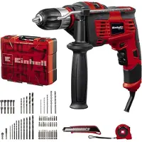 Einhell TC-ID 1000 E 1010W perceuse à percussion avec 64 accessoires et mandrin de 13mm