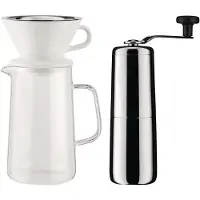 Alessi Slow Coffee en moulin à café Carafe Porte-filtre et filtre