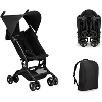 Momi GRACE Poussette - Sac à dos, Léger 5.65 kg - Noir