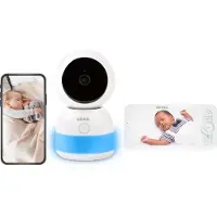 Beaba Bé Aba Zen Nachtlicht Babyfoon mit Kamera und App - Babymonitor - Babykamera mit Nachtlicht - 360 (Babyphone avec caméra, 300 m)