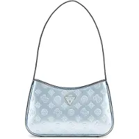 GUESS Femmes, Sac à main, Arnela top zip schoudertas, uniek, powder blue logo, Bleu