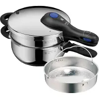 WMF Perfect Plus One Pot Schnellkochtopf-Set, 22 cm, 3 & 4,5 L, stapelbar, 1512001184 4000530725196