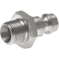Parker Acier trempé DN 5 Bouchon d'accouplement d'air G 1/8 pouce mâle [2 pièces].