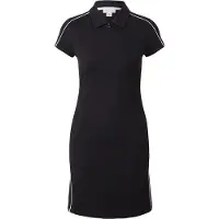 Calvin Klein Punto Milano Shrunken Short Sleeve Dress Noir M Femme