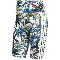 Adidas Pantalon de sport 'x Farm Rio' bleu foncé / jaune / gris / blanc