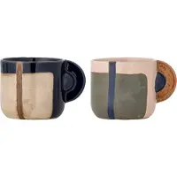 Bloomingville - Bolivia Cup - Multi - Stoneware, Tasse, Marron
