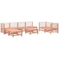 vidaXL set de salon de jardin 9 pièces en bois massif de douglas