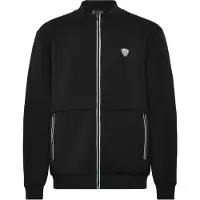 EA7 Veste de survêtement noir / blanc