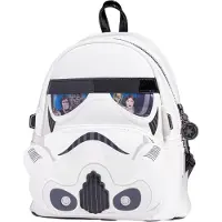 Loungefly Mini sac à dos lenticulaire Loungefly Star Wars Stormtrooper Blanc et Noir