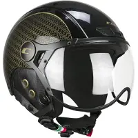 Cgm Casque homologué de ski et de vélo électrique 801G EBI GOLD noir or perle taille L