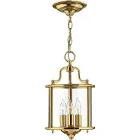 HINKLEY Suspension Gentry en laiton poli, 3xE14x60W, métal, dimensions : 32x20x20 cm, IP20,
