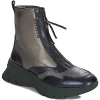 Hispanitas pour femme. CHI243628 Bottines de sport en cuir bronze (39), 3 à 5 cm, Fermeture éclair, Casuel