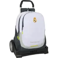 Safta Real Madrid 25/26 Evolution 22.50l 32x44x16 Cm Wheeled Backpack Blanc