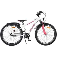 Volare Vélo pour enfants XC Race - 24 pouces - Nexus 3 - Blanc/Rose