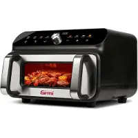 Girmi Ecofrit Grillfritteuse und Heissluftgrill, Friteuse, Argent, Noir