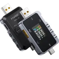 FNIRSI FNAC-28 Testeur USB 2-en-1, USB-A + USB-C, 4-24V, 0-6.5A