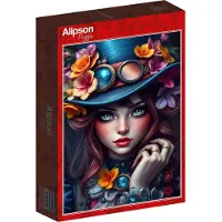 Alipson Puzzle Lady in a Hat 1000 pièces multicolore