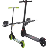 Mottez Parking mural pour trottinettes - acier - L 1060 x P 245 x H 150 mm - emplacement pour dispositif antivol - 6 places