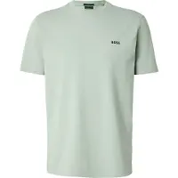 BOSS pour homme. 50506373 T-shirt à logo contrasté vert (XL), Casuel, Coton, Manche courte