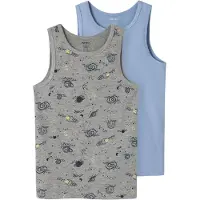 Name it Maillot de corps bleu clair / bleu foncé / jaune / gris chiné