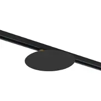 QAZQA Plafonnier noir moderne pour système de rail monophasé 2 lumières - Iconic Pulley