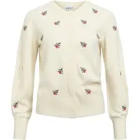 Object Cardigan 'OBJEbba' crème / vert foncé / rose / rouge