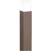 Perenz Borne D'Éclairage Extérieur Tower - , Avec Ampoule E27 Max. 20W, Ip54, Aluminium Peint, Acier Corten, Hauteur 60 Cm