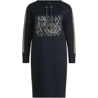 Betty Barclay Robe camel / bleu foncé / noir / blanc cassé