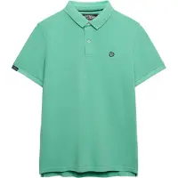 Superdry pour homme. M1110451A Polo vert Destroy vintage (XL), Casuel, Coton, Manche courte