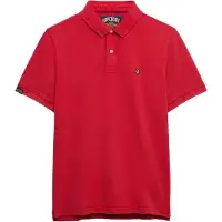 Superdry Vintage Destroy Short Sleeve Polo Rouge S Homme