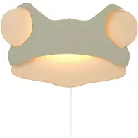 Lobbes De Tjalle et Jaspis – Lampe murale grenouille – Bois