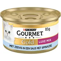 Gourmet Gold Luxe Mix - Poisson de Mer & Épinards – 24 x 85 g