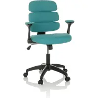 Hjh OFFICE Chaise tournante pour enfants KID ERGOLINO B Chaise de bureau pour enfants réglable en hauteur avec accoudoirs Tissu