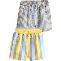 Next Shorts de bain bleu-gris / miel / jaune clair / gris