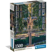 Clementoni Puzzle CLE 1500 Compact Survol de Paris 31742