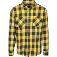 Urban Classics Chemise jaune / noir
