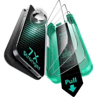 ESR Armorite Screen Protector (3 pcs, Apple iPhone 17 Pro Max), Téléphone portable : film de protection, Noir, Transparent