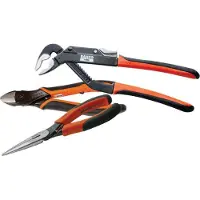 Bahco Jeu de pinces composé de ERGO Bidetang 2101G-160IPERGO 8224IP Pince à pompe à eauERGO Pince pointue (390 mm)