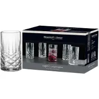 Ritzenhoff & Breker Longdrinkglas CAPRI, 0,36 l spülmaschinenfest, im klassischen Kristall-Look, Verres, Transparent