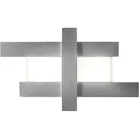 Gea Luce Applique Led 50W - Structure Géométrique En Acier, Lumière Chaude 3000K, 2620Lm, Largeur 104 Cm