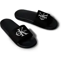 Calvin Klein Jeans Mule 'ESS' noir / blanc
