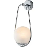 Bonetti Illumina Afrodite Applique 1 Lumière En Fer Chromé Avec Sphère Dm.14.16 P.19 Bl286-Ap1-Cr