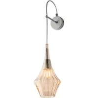 Bonetti Illumina Zeus Applique En Fer Et Verre Pyrex Ambré 1 Lumière .14 P.21 Bl270-Ap1-Am