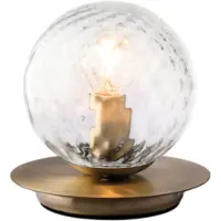 Bonetti Illumina Armonia Lampe De Table En Fer Bronzé Brossé 1 Lumière H.17 D.16 Bl285-Lt-Brz